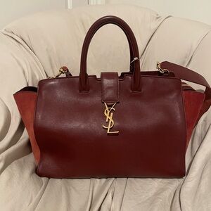 SAINT LAURENT YSL  DOWNTOWN CABAS CROSSBODY HANDBAG